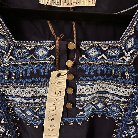 New - Bohemian Peasant Style Blouse - Picture 2 of 8